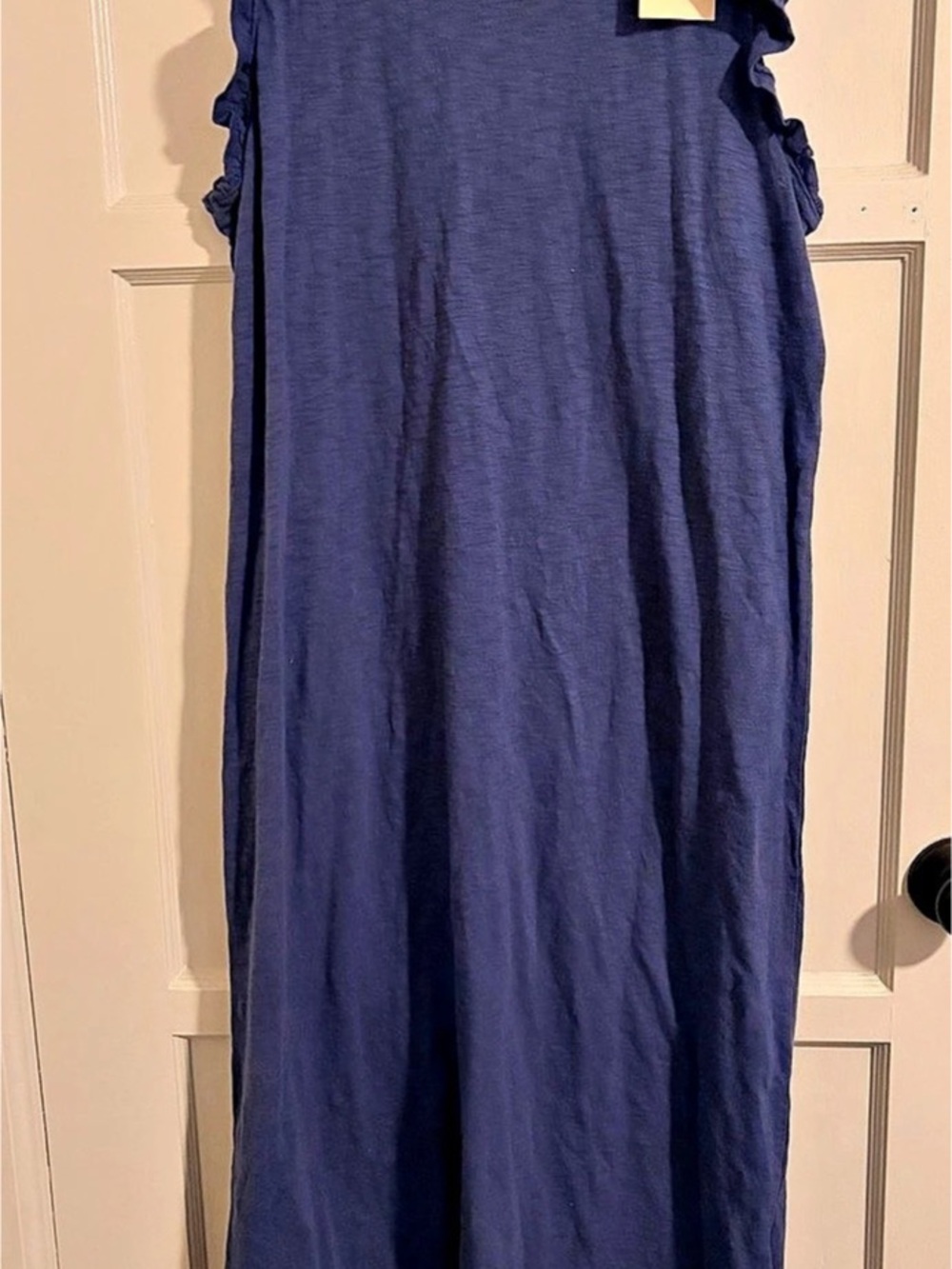 Universal Thread Ruffle Maxi Dress in Blue Large NWT